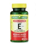 Spring Valley Extra Strength Vitamin E Softgels, 60 Count