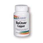 Solaray Copper Biocitrate Supplement 2mg, 60 Capsules