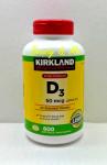 Kirkland Signature Vitamin D3 2000 IU Softgels