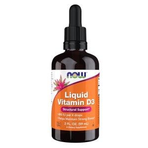 NOW Foods Liquid Vitamin D-3, 400 IUs, 2 oz
