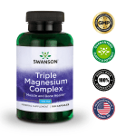 Swanson Triple Magnesium Capsules, 400 mg, 100 Count