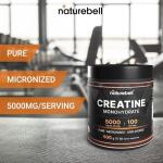 NatureBell Pure Creatine Monohydrate Powder 500g