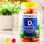 Spring Valley Organic Vitamin D3 Vegetarian Gummies 160 Count