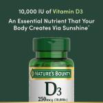 Nature's Bounty Vitamin D3 10,000 IU Softgels
