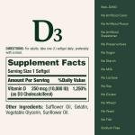 Nature's Bounty Vitamin D3 10,000 IU Softgels
