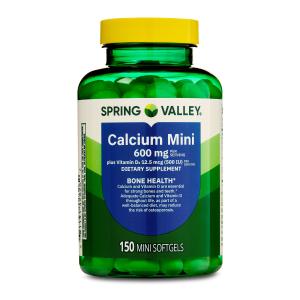 Calcium Plus Vitamin D3 Softgels by Spring Valley