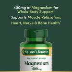 Nature's Bounty Magnesium Softgels 400 Mg, 75 Count