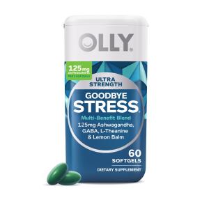 OLLY Ultra Strength Goodbye Stress Softgels - 60 Count