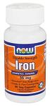NOW Iron 36 mg, Double Strength Veg Capsules