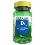 Spring Valley Vitamin D3 50 mcg Supplement 4-Pack