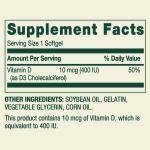 Spring Valley Vitamin D3 50 mcg Supplement 4-Pack