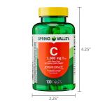 Spring Valley Vitamin C with Rose Hips, 1000 mg