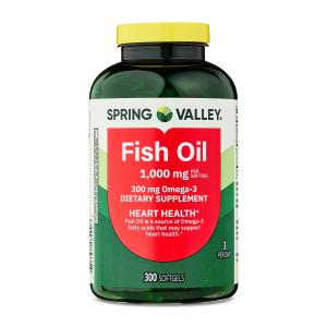 Spring Valley Omega-3 Fish Oil Softgels, 1000 mg