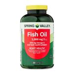 Spring Valley Omega-3 Fish Oil Softgels, 1000 mg
