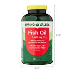 Spring Valley Omega-3 Fish Oil Softgels, 1000 mg