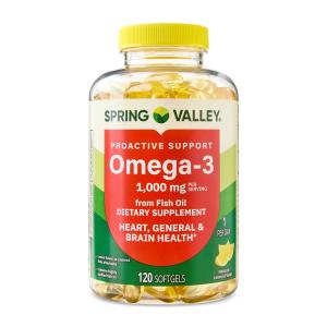 Spring Valley Omega-3 Fish Oil Softgels 1000 mg
