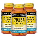 Mason Natural Potassium Gluconate 595 mg 100 Tablets