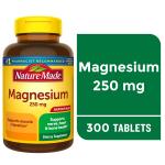 Nature Made Magnesium Oxide 250 mg, 300 Tablets