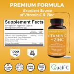 Vitamin C & Zinc Support, 250 Veggie Capsules
