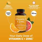 Vitamin C & Zinc Support, 250 Veggie Capsules
