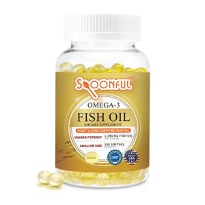 Mini Omega 3 Fish Oil Softgels, 300 Count