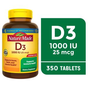 Nature Made Vitamin D3 Tablets for Bone Support