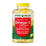 Spring Valley Omega-3 Fish Oil Softgels, 2000 mg