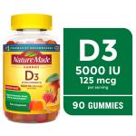 Nature Made Extra Strength Vitamin D3 Gummies, 90 Count