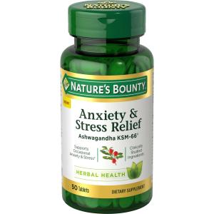 Nature’s Bounty Ashwagandha Anxiety Relief 50 Ct