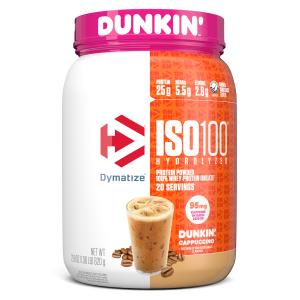 Dymatize ISO100 Dunkin' Cappuccino Protein Powder