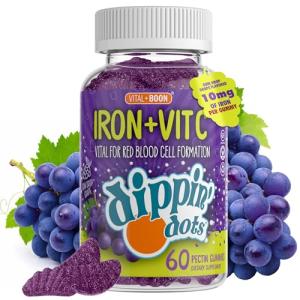 Iron Gummies with Vitamin C & B12 - 60 Count