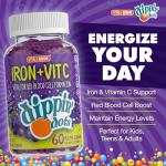 Iron Gummies with Vitamin C & B12 - 60 Count