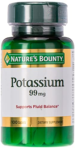 Nature's Bounty Potassium Gluconate 99 mg, 100 Caplets