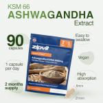 High Strength Ashwagandha KSM 66 with B Vitamins