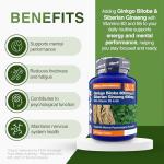 Ginkgo Biloba & Siberian Ginseng Energy Support Tablets