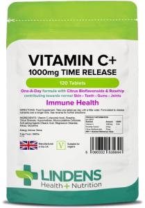 Lindens Vitamin C+ 1000 mg Tablets - Immune Support