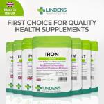 Lindens Iron 14mg - 120 Vegan Tablets