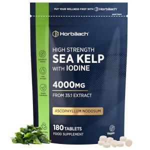 High Strength Sea Kelp Tablets 4000mg - 180 Count