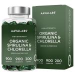 Organic Spirulina & Chlorella Capsules - 200 Count