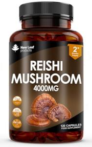 High Strength Reishi Mushroom Capsules 4000mg - 120 Vegan