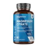 Magnesium Citrate - 240 Vegan Capsules - 1480mg