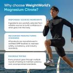 Magnesium Citrate - 240 Vegan Capsules - 1480mg