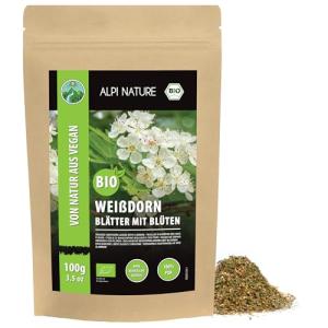 Organic Hawthorn Tea - 100g Dried Leaves & Flowers