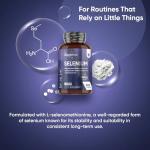 200mcg Vegan Selenium Supplements - 365 Tablets