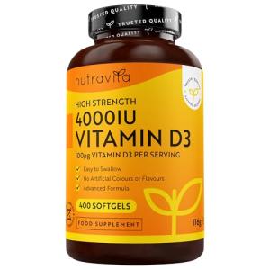 High Strength Vitamin D3 4000 IU Softgels