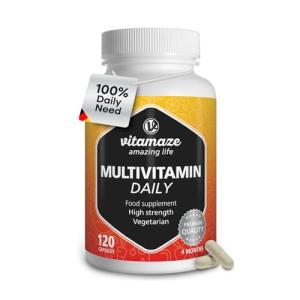 High-Dose Multivitamin Capsules, 13 Essential Vitamins