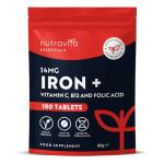 High Strength Iron Tablets with Vitamin C & B12