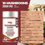 Brain Boosting Mushroom Complex Gummies - 60 Count