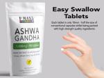 Ashwagandha Root Extract 1000mg - 180 Vegan Tablets