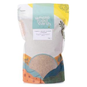 Organic Ground Flaxseed 1kg by Wholefood Earth